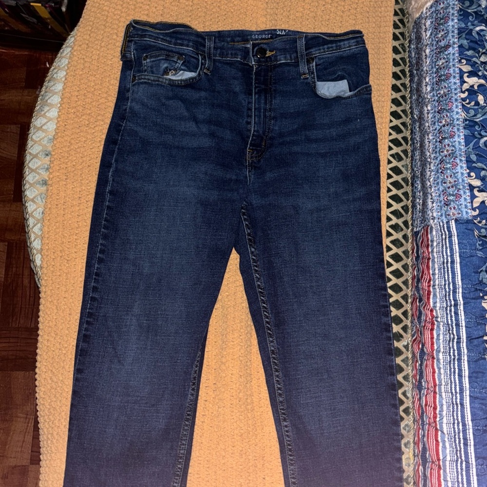 George Slim Straight Jeans 33x30